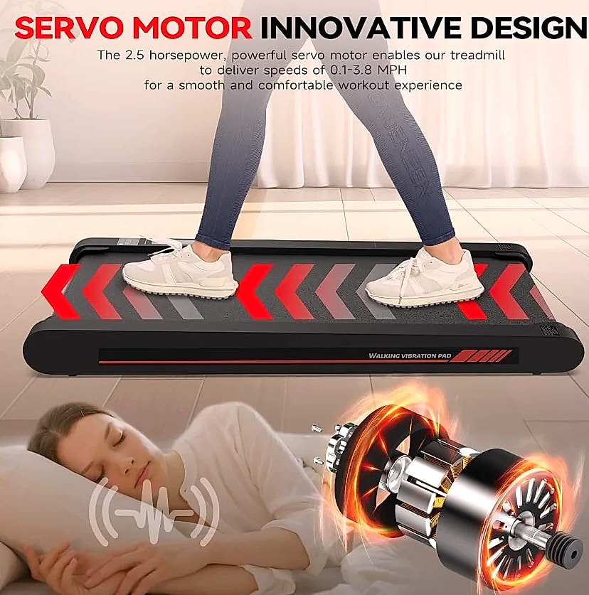 4-in-1 Vibration Walking Pad with App Control