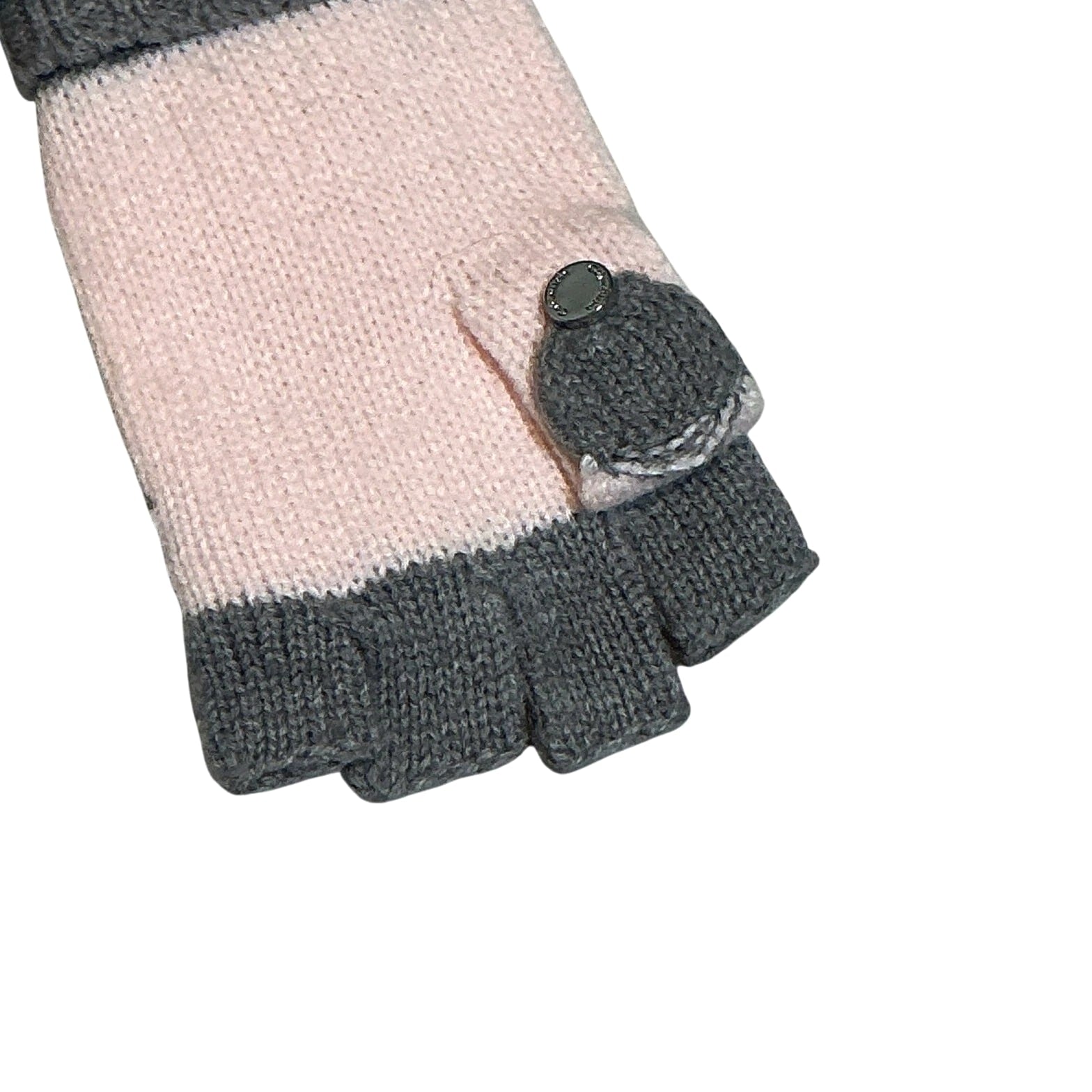 Calvin Klein Pink/Grey Flip-Top Glove Mittens and Infinity Scarf Gift Set NWT