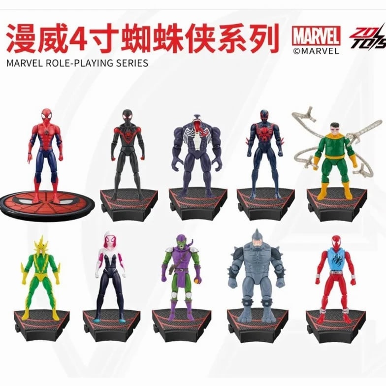 Spider Man 4inch Action Figures Toys Collectible Gift