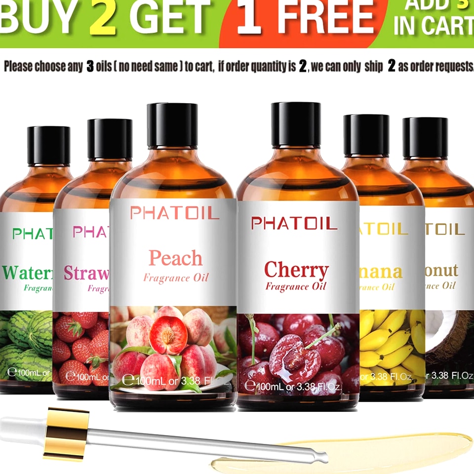 3.38FL.OZ Fruity Fragrance Oils for Aromatherapy,Diffuser,Candle and Soap Making