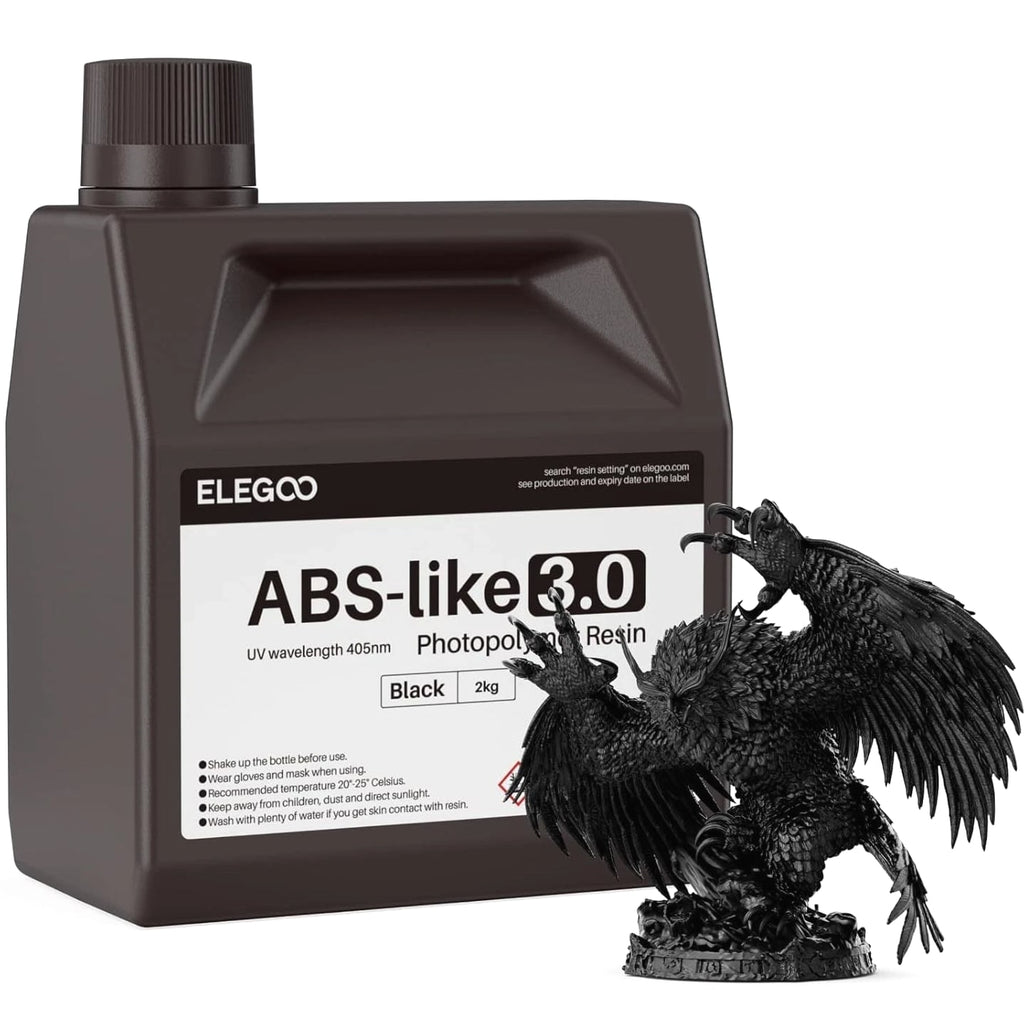 ELEGOO ABS-Like 3D Printer Resin 3.0, 405nm UV-Curing Photopolymer Resin