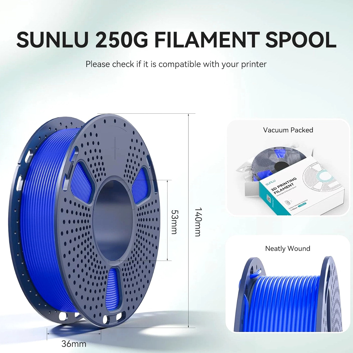 16 Color PLA Filament Bundle Multicolor, PLA 3D Printer Filament 1.75mm, Individual