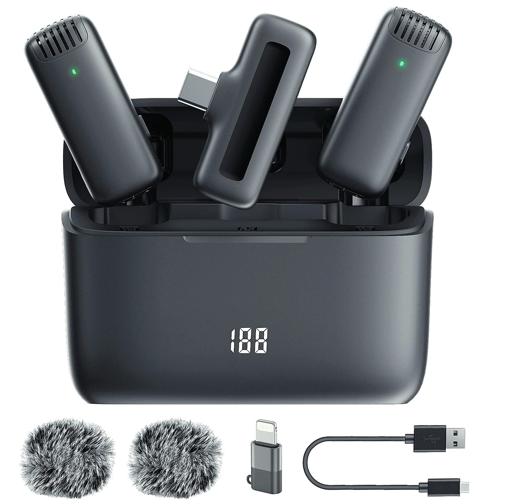 Labstandard Wireless Lavalier Microphone for iPhone and USB-C
