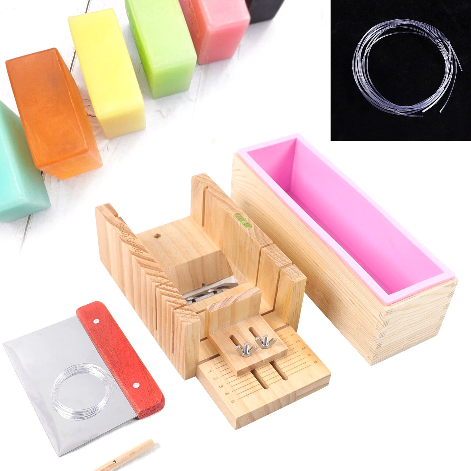 Pro Soap Making Supplies Kit 3 pcs Set Soap Tools Cakes Mold Handmade DIY NEW