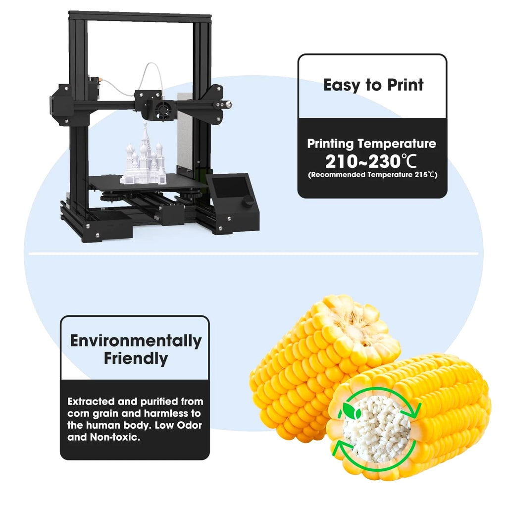 PLA Pro Filament 1.75mm, Cold White PLA Plus Filament, Odorless, Clog-Free 3D Printing