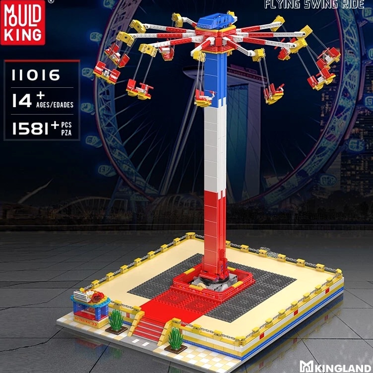 Mould King 11016 Rotating Flying Chair Paradise Building Block Remote Controlled