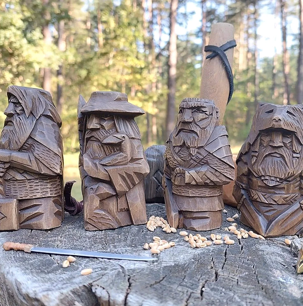 Norse Viking Warrior Resin Statue Garden Ornament