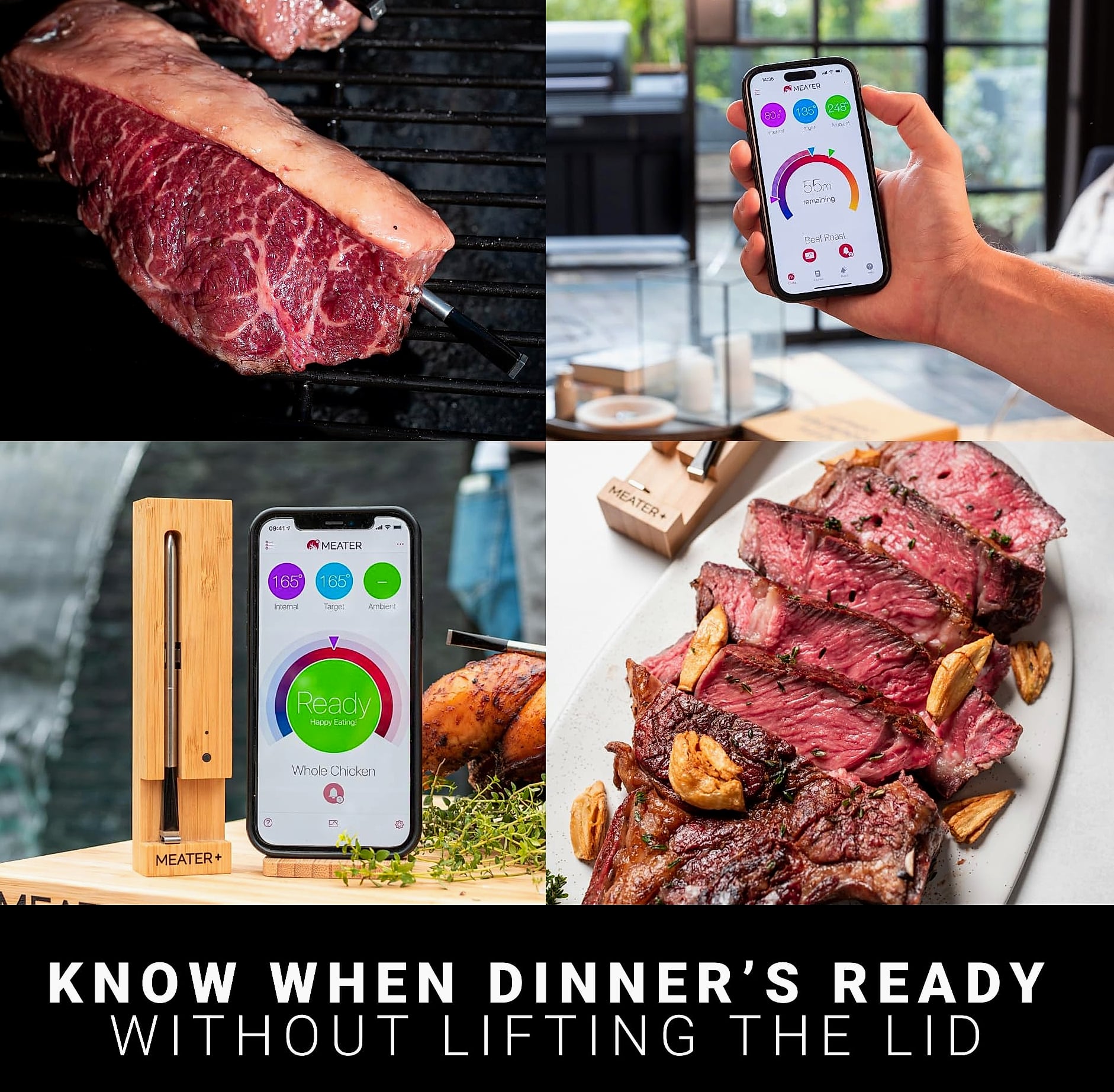 MEATER Plus Smart Bluetooth Meat Thermometer for Grill