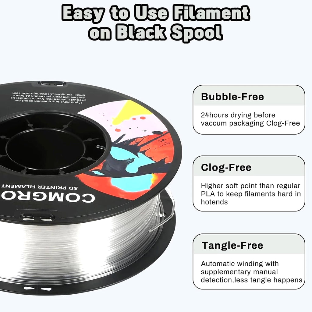 PETG 3D Printer Filament 1.75mm - High Precision, Tough 3D Printer Filament...