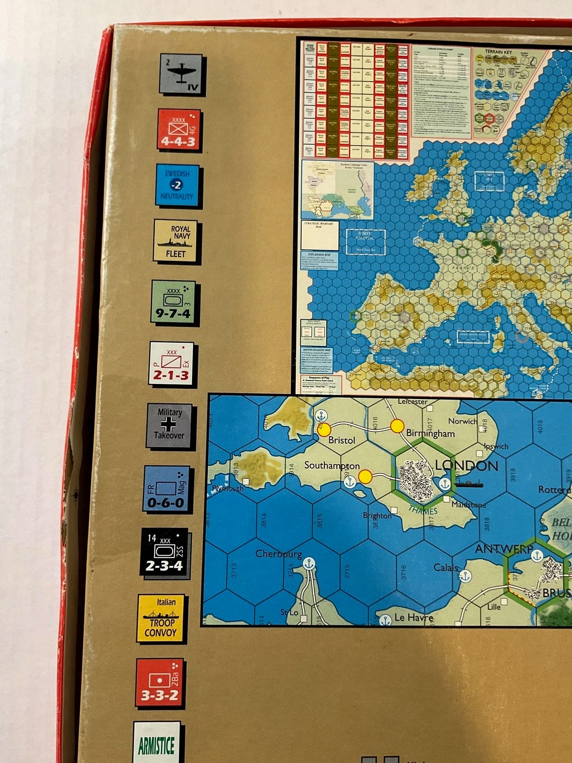 Totaler Krieg! World War II In Europe Board Game Decision Games 1999 Complete