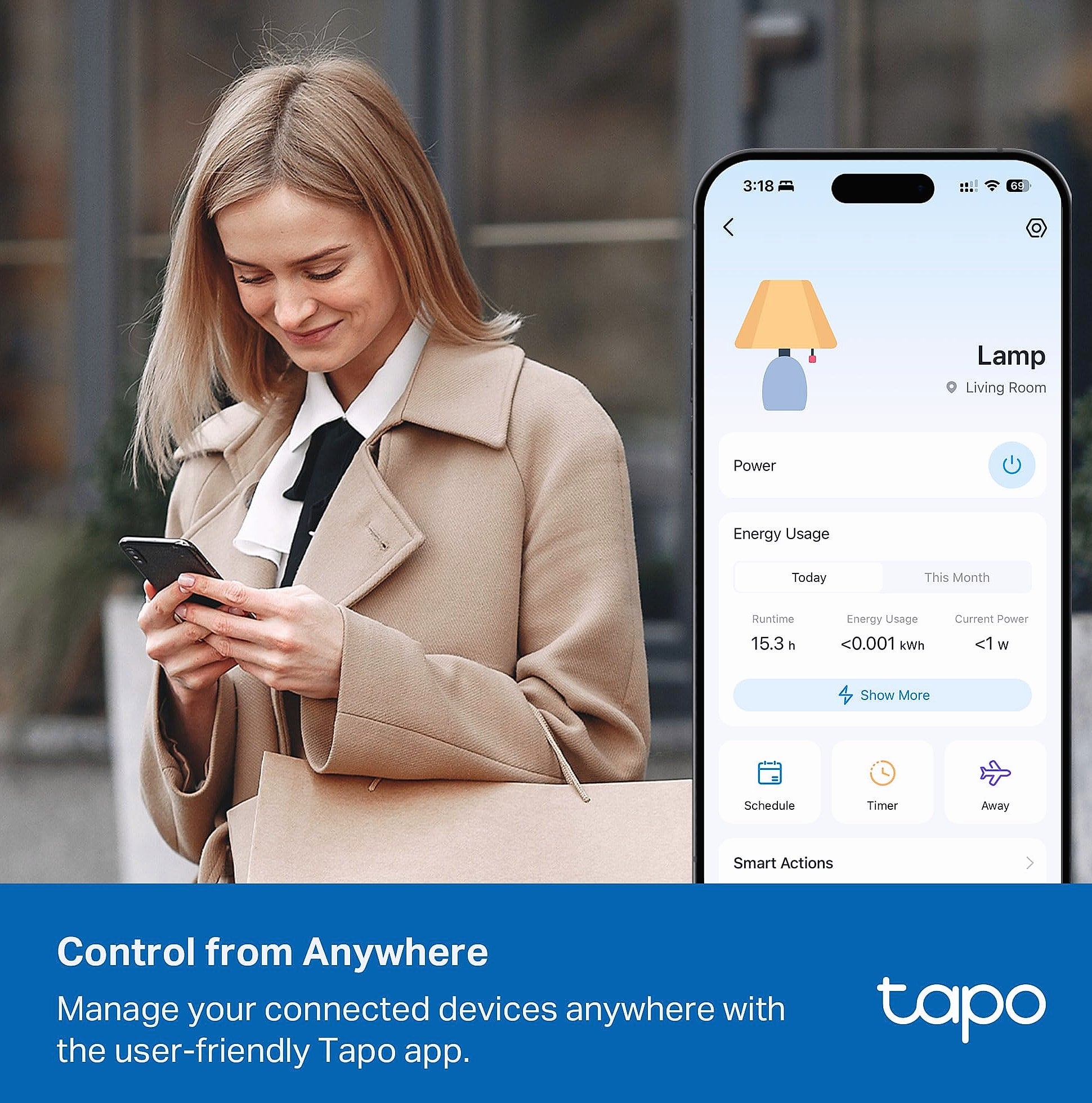 Tapo P316M Smart Power Strip with Energy Monitoring and Matter