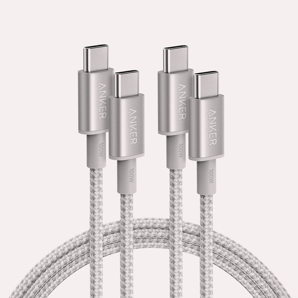 Anker 333 USB-C Cable 2-Pack 6ft, 100W Fast Charging