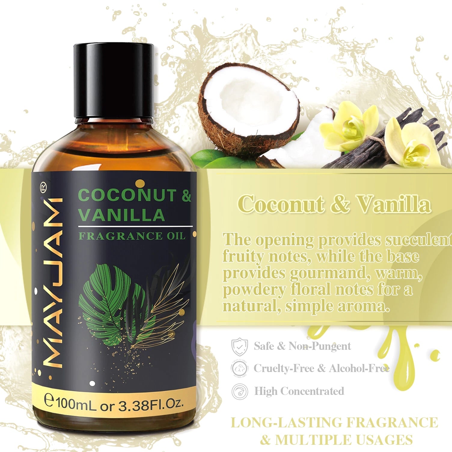 MAYJAM 100 mL Fragrance Oil For Candle, Soap, Incense Making, Burners & Scented Oils