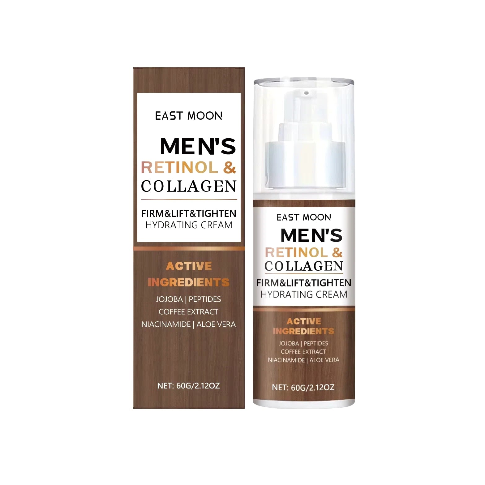 Men's Retinol Collagen Moisturizer - Anti-Aging Face Cream to Reduce Fine Lines