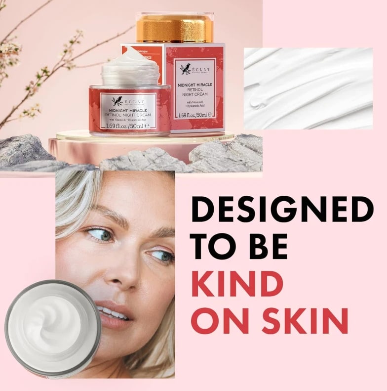 Retinol Night Cream Anti Aging - Hyaluronic Acid Wrinkle Repair Face 50ml