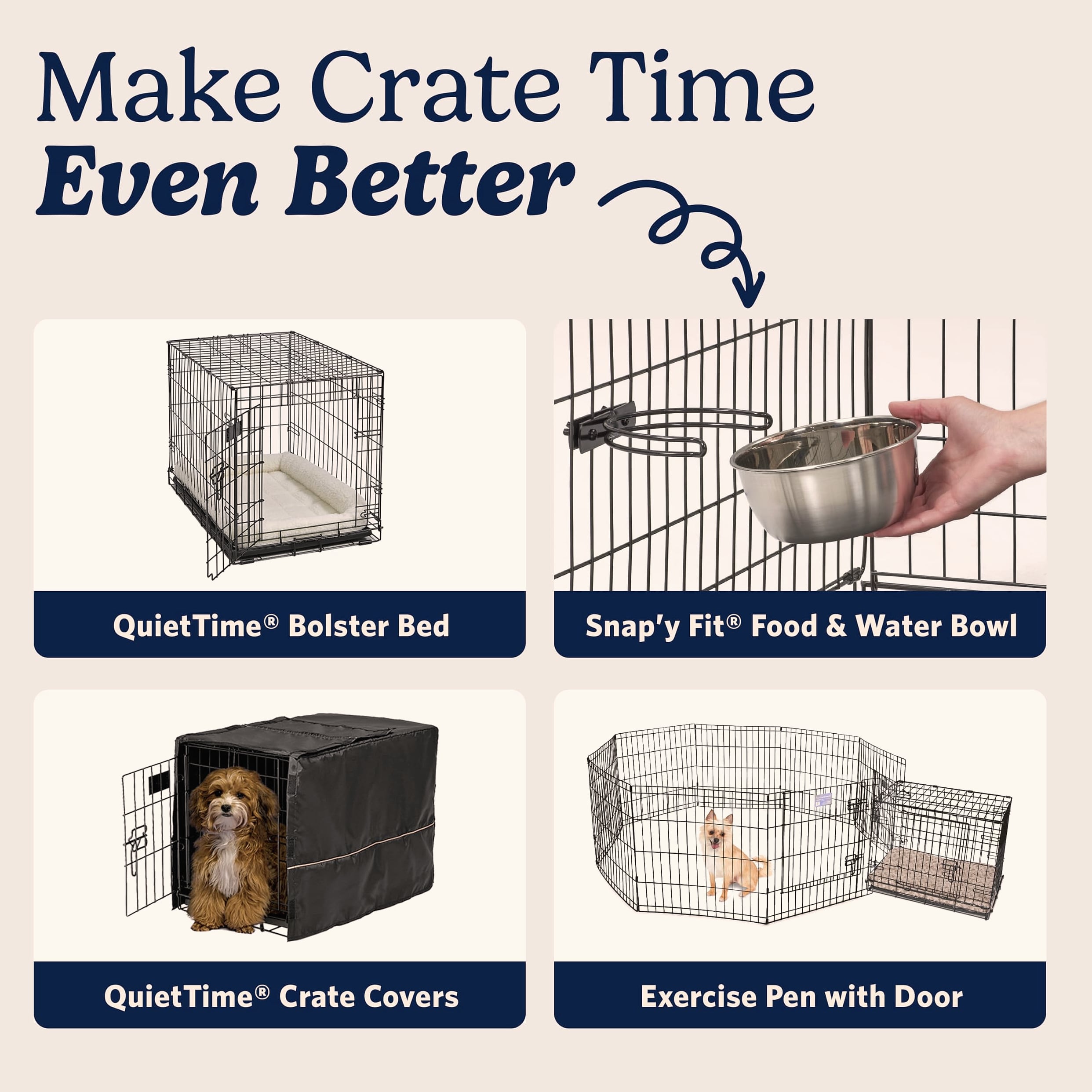 MidWest Homes for Pets 24-Inch Pink iCrate for Small Dogs