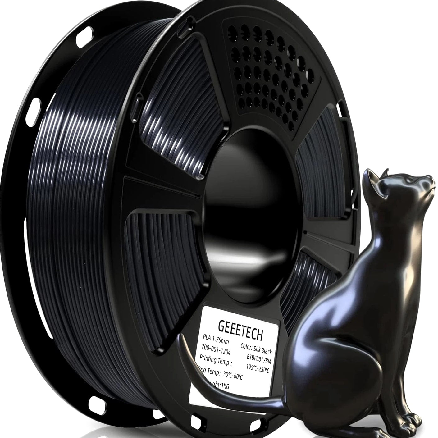Silk PLA Filament 1.75mm for 3D Printer, Shiny Metal-Like 3D Filament 1Kg