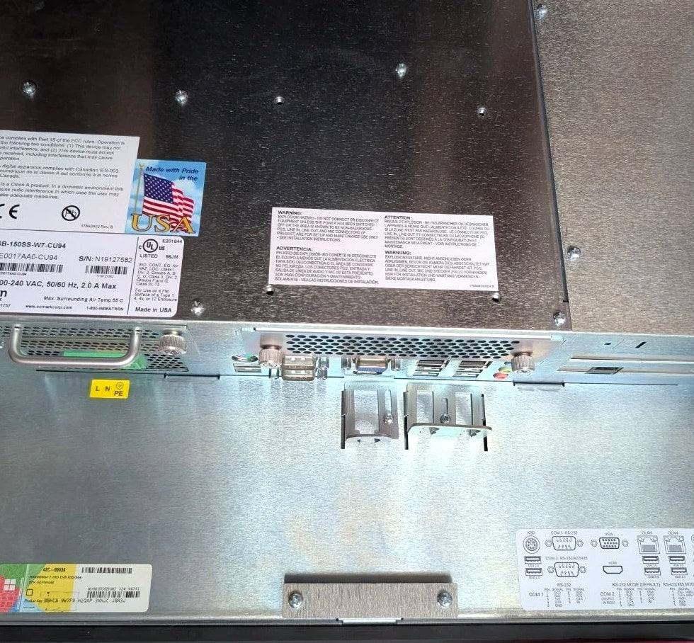 Open Box Nematron IPC1750-I5-4GB-150SS-W7-CU94