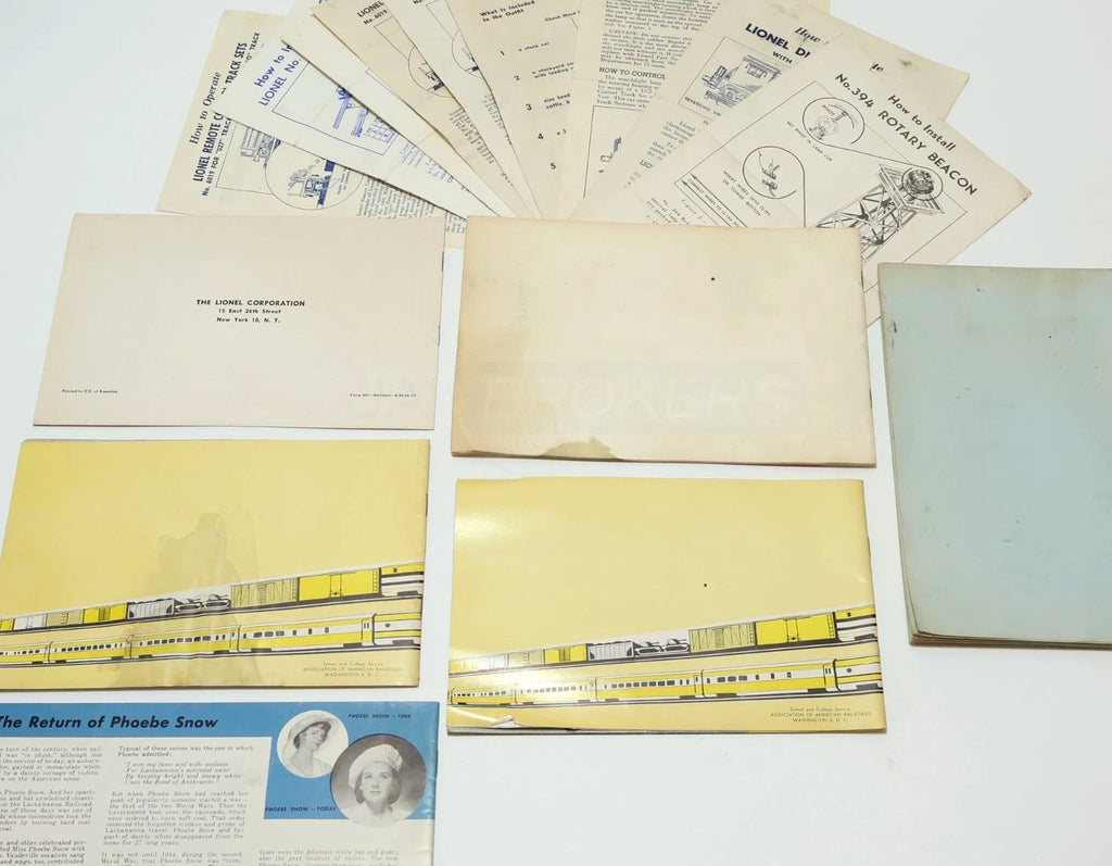 HUGE Lot of Misc. Manuals and Catalogs - Trains and Model Trains