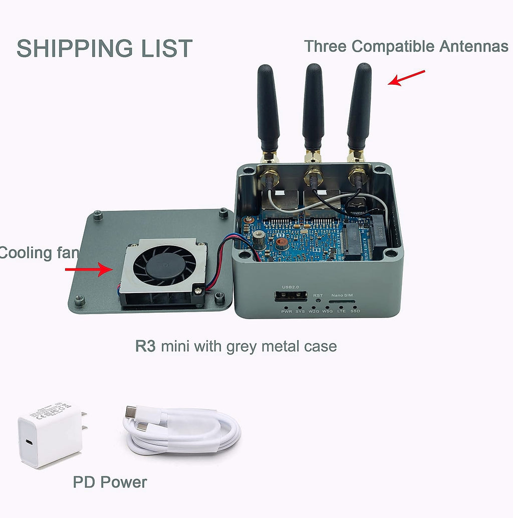 youyeetoo Banana Pi R3 Mini Travel Router WiFi 6 OpenWRT