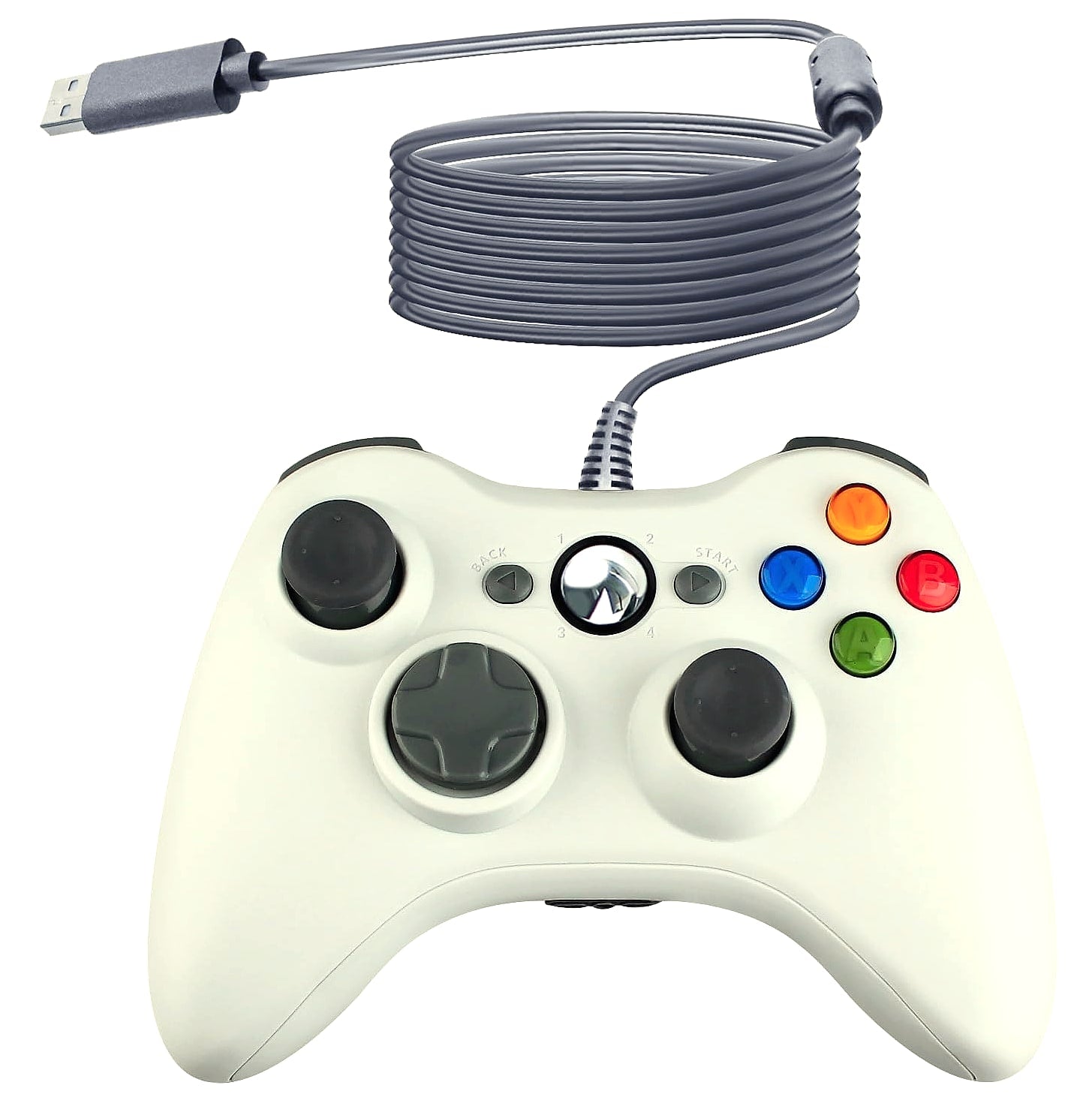OSTENT Wired USB Controller Gamepad for Xbox 360 and PC