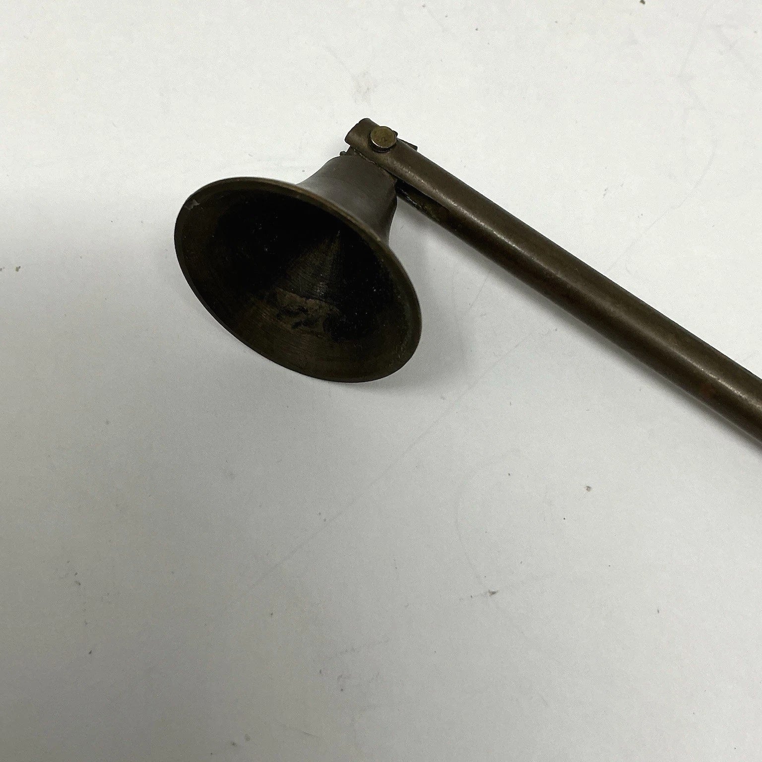 Vintage Brass Candle Snuffer with Wick Pull Antique 18th 19th Century Style