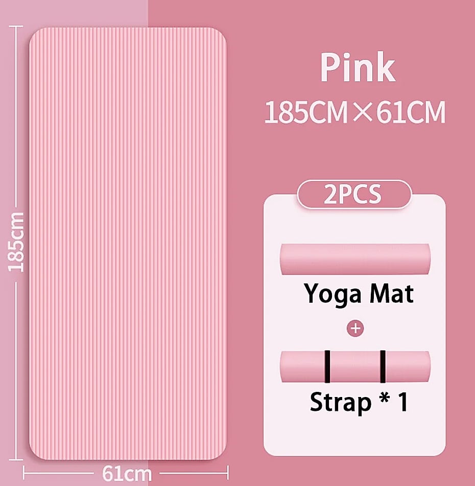 Lostook 8mm NBR Yoga Mat Anti-Slip for Beginners