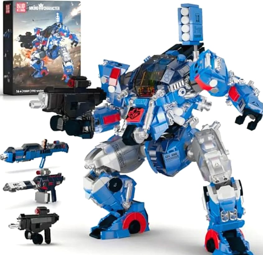 Mould King Mech Building Blocks Robot Model with Weapons