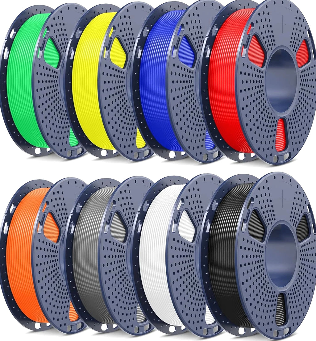 PLA+ 2.0 3D Printer Filament Bundle, Multicolor PLA+ 1.75Mm, Individually Wrapped