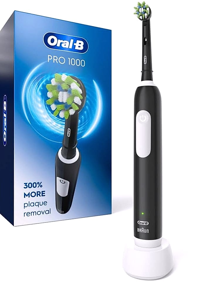 Oral-B Pro 1000 Rechargeable Electric Toothbrush, Black