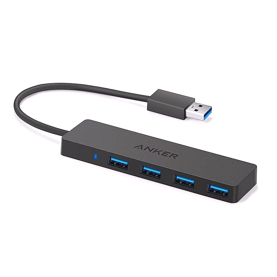 Anker 4-Port USB 3.0 Hub with 5Gbps Data Transfer Speed