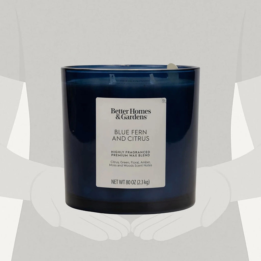 Better Homes & Gardens 4-Wick Large Oversized Jar Candle 80 oz