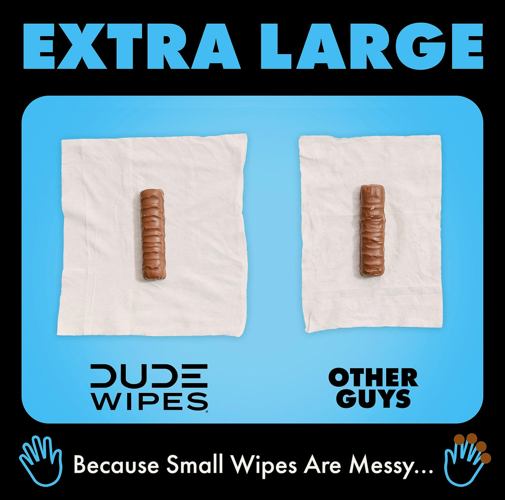 DUDE Wipes Unscented Flushable Wipes for Adults, 6 Pack