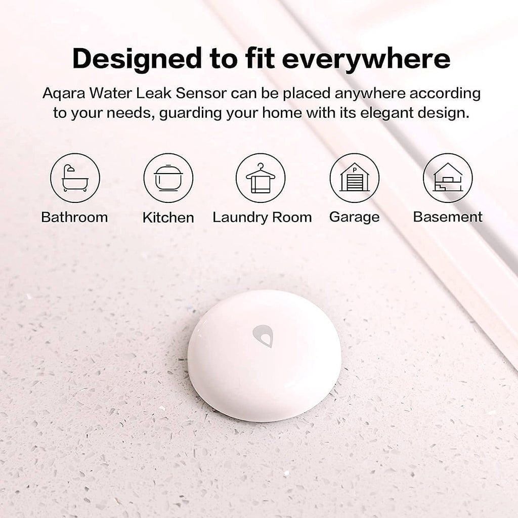 Aqara Water Leak Sensor 3 Pack with M100 Zigbee Hub