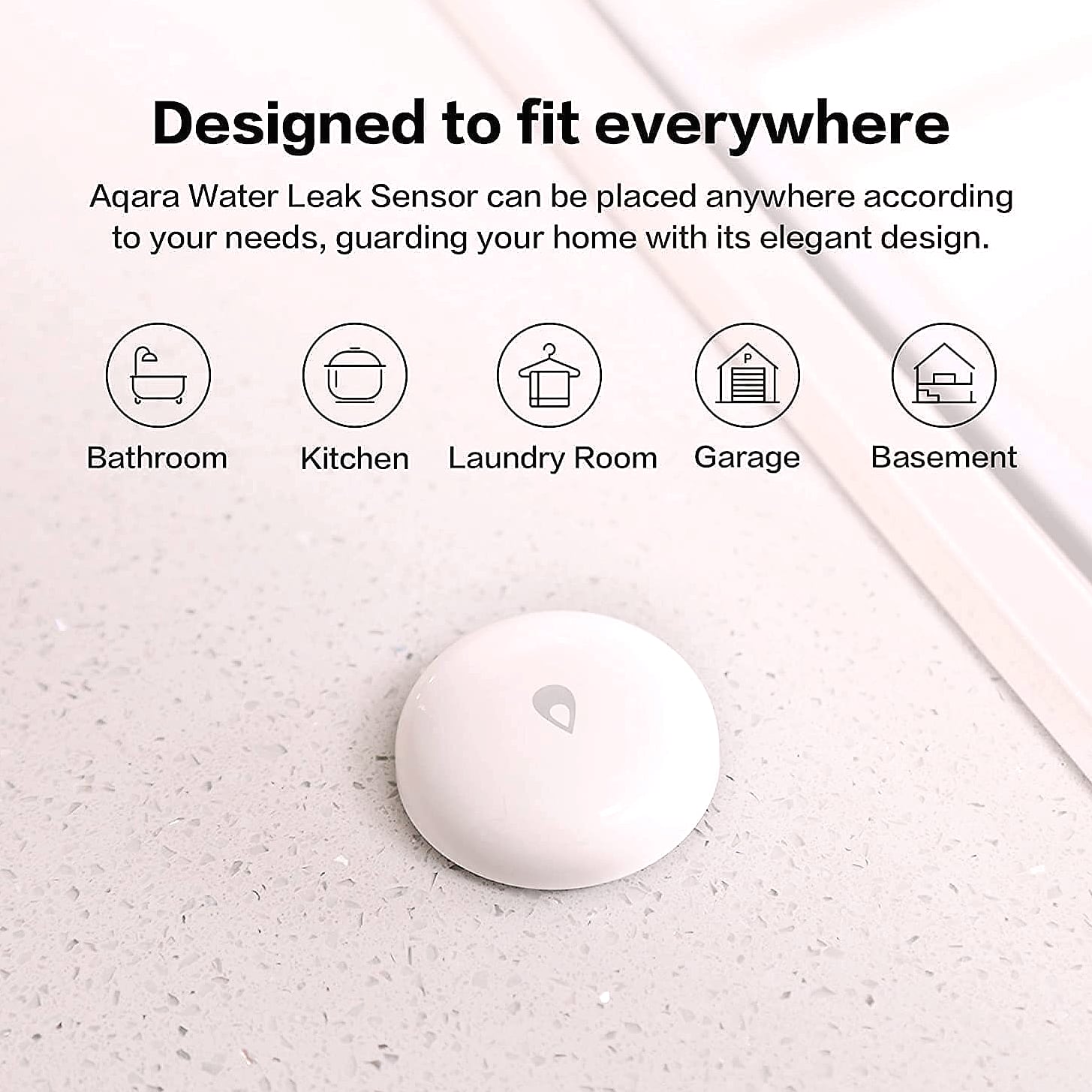 Aqara Water Leak Sensor 3 Pack with M100 Zigbee Hub