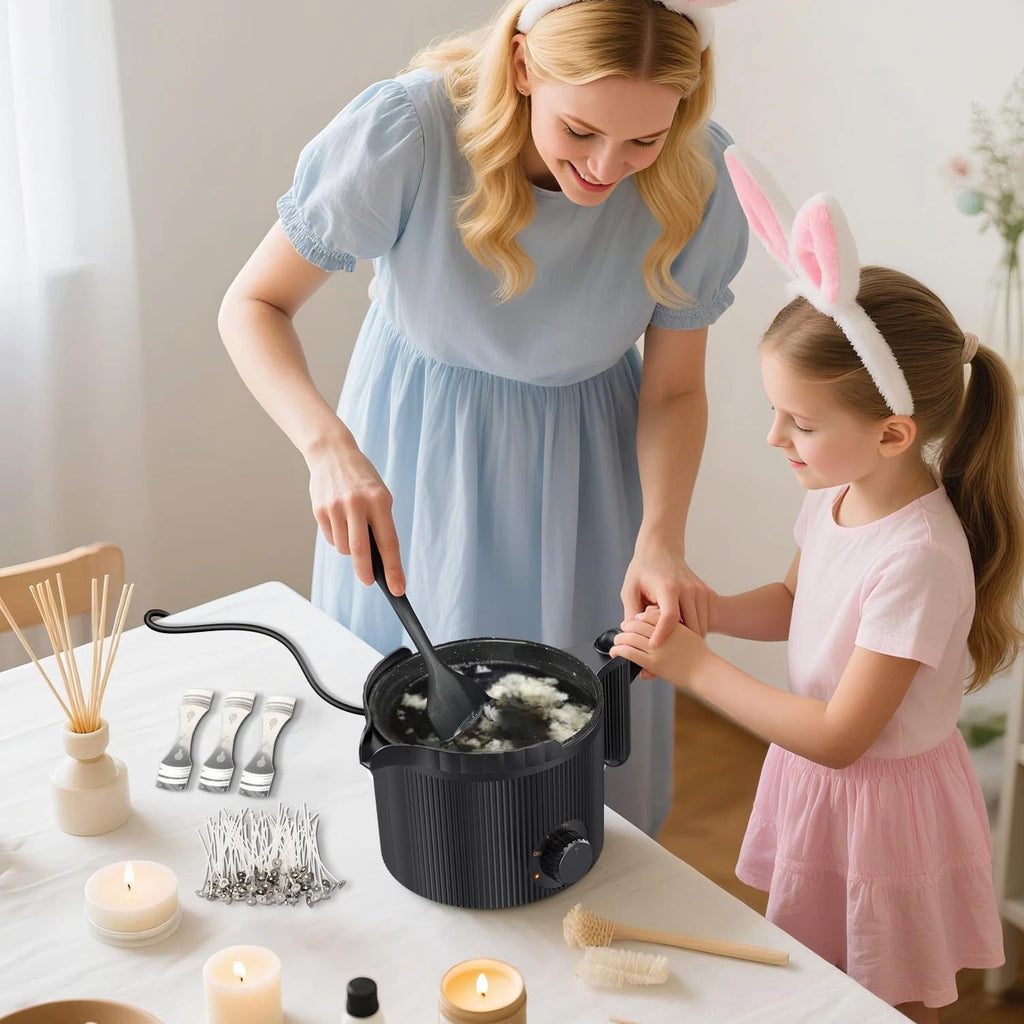 Candle Wax Melter with Pour Spout - Candle Making Kit for Beginners
