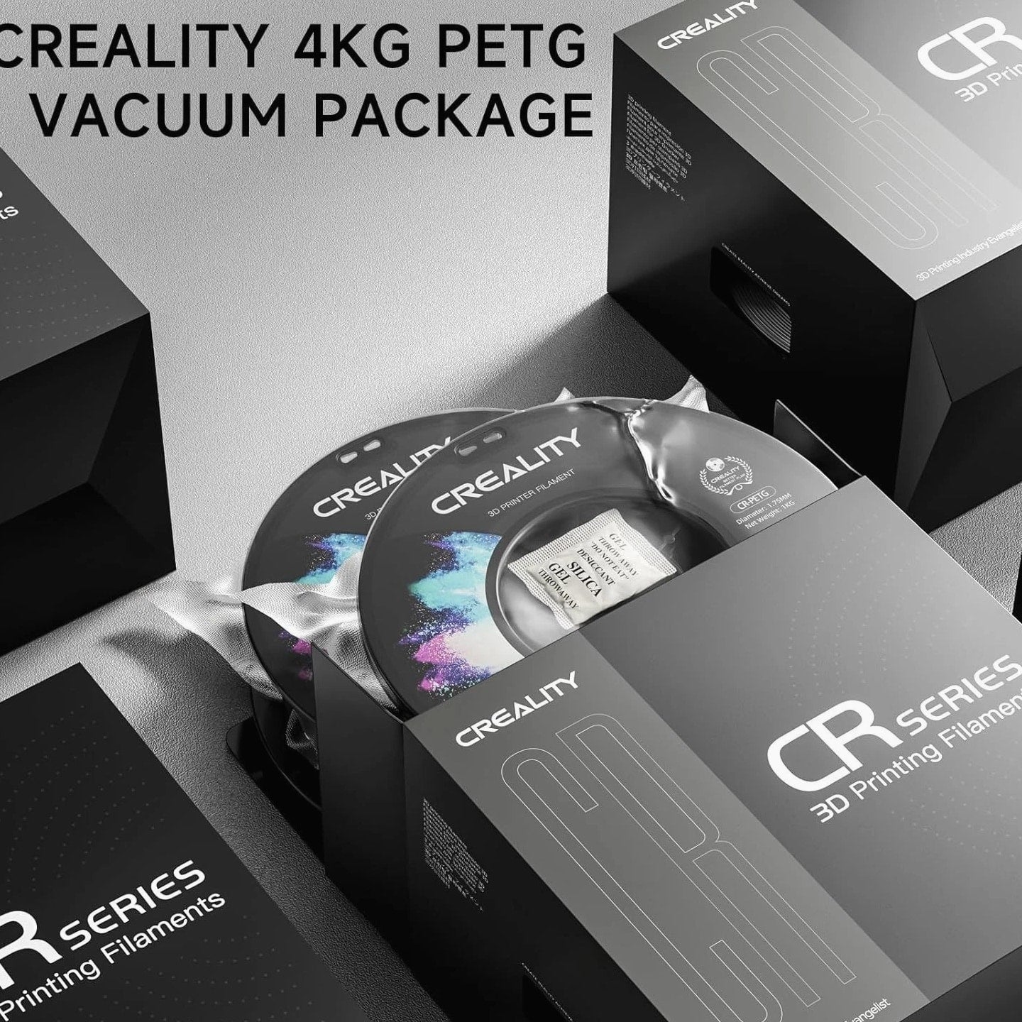 Creality 1.75mm PETG Filament 4KG High Precision, No Clogging, Eco-Friendly