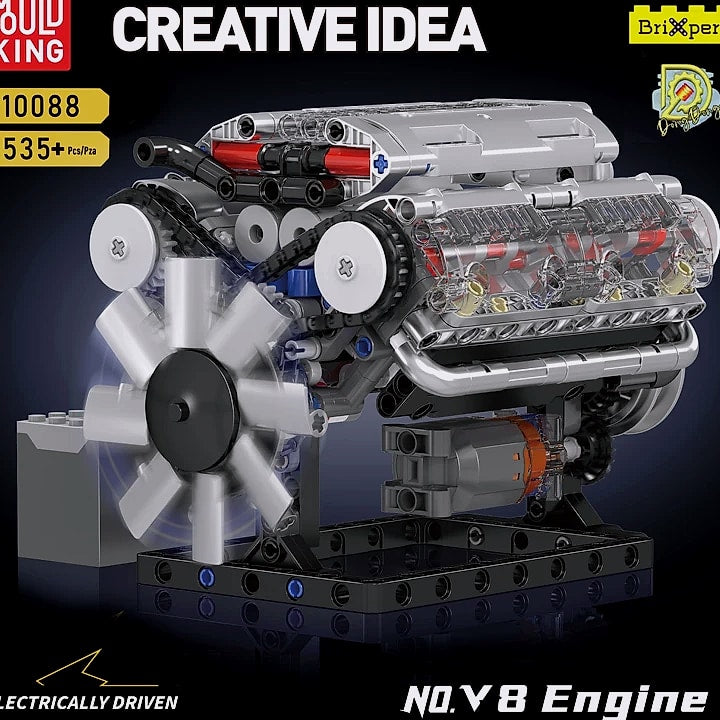 Mould King 10088 V8 Engine Building Block Set