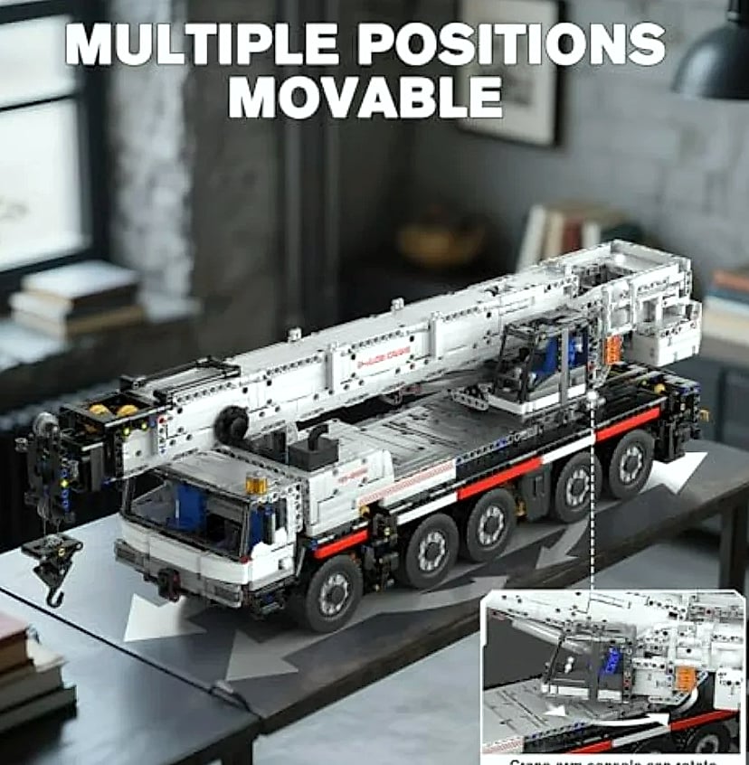 Mould King 17075 APP Programmable Construction Crane Building Set
