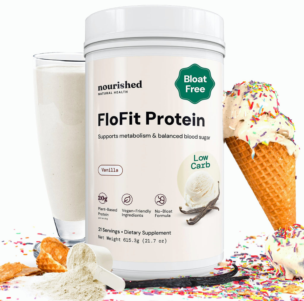 Nourished Natural Health FloFit Pea Protein Powder for Women