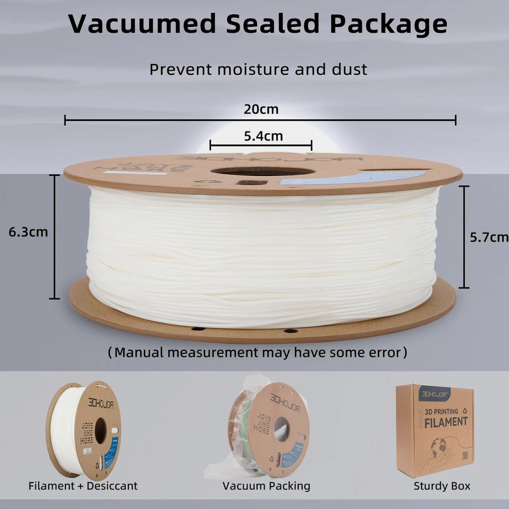 TPU Filament 1.75mm TUP95A 3D Printer Flexible Soft Filament 1kg ...