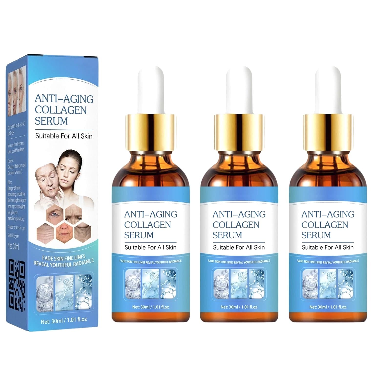 Olavita Facial Serum, Liquid Anti Aging Solution, Vitamin C & E Gel, ...