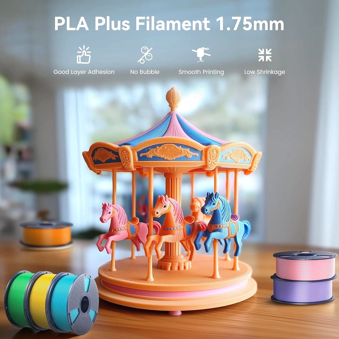 【Buy 5 Pay 3】SUNLU PLA PLA+ PETG SILK ABS ASA TPU 3D Printer Filament 1.75mm 1KG