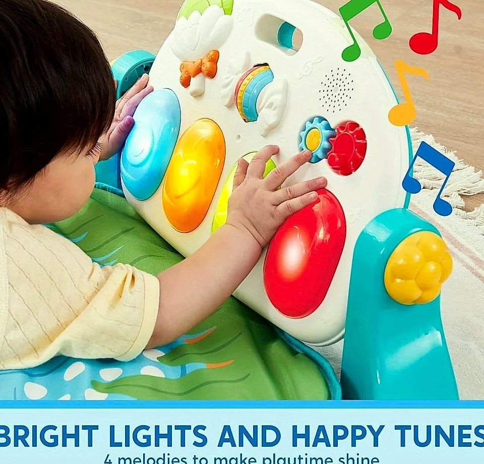 Joyfy Baby Play Mat with Piano, Tummy Time Gym for 0-12 Months