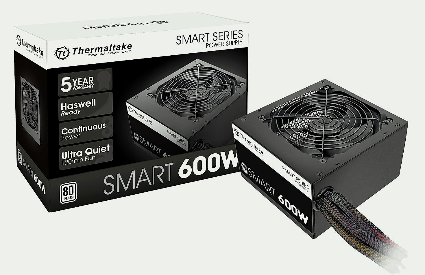 Thermaltake Smart 500W 80+ White PSU with 120mm Fan