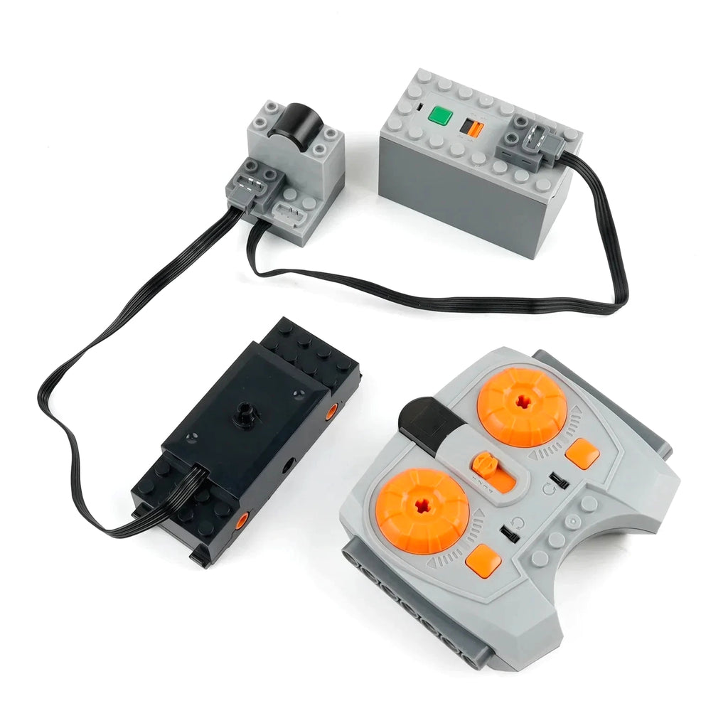 MOC Train Track Motor Set RC PF Power Functions Battery Box DIY Brick Components