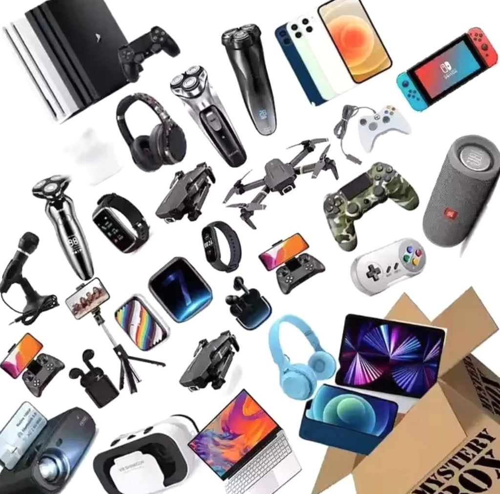 Electronics Mystery Box 1–5 Random Gadgets Smart Watch Earbuds Camera Gift