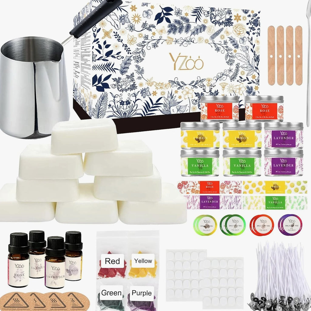 Complete Candle Making Kits for Adults Beginners, DIY Candle Making Supplies Included