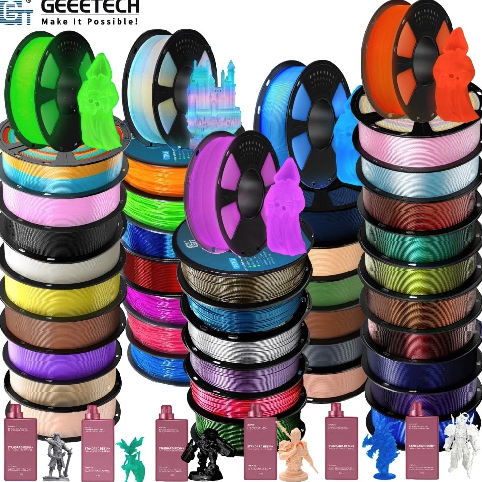 【Buy 5 Get 5 Free!Add 10】GEEETECH 1KG PLA ABS+ PETG TPU ASA 3D Printer Filament