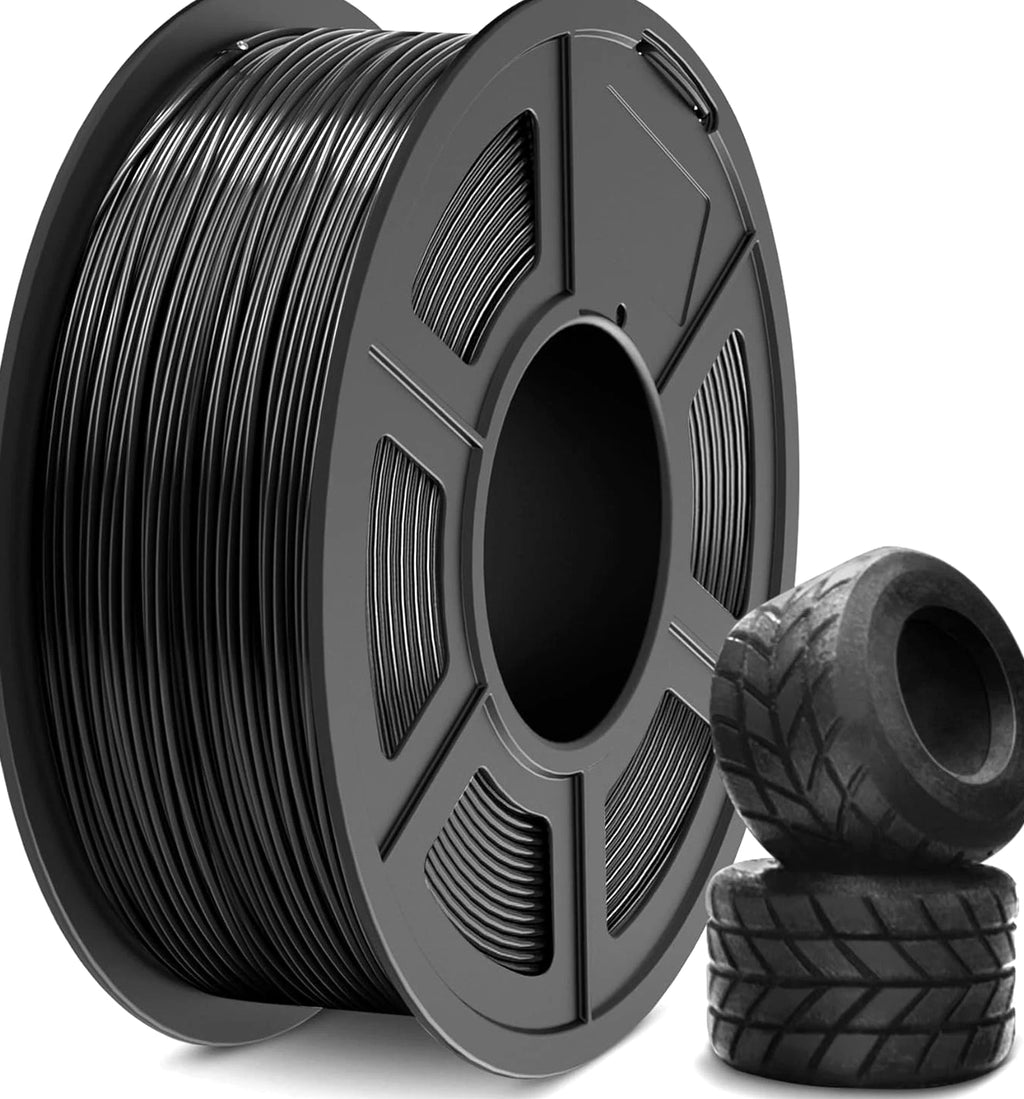 TPU 3D Printer Filament 1.75mm, Fast Speed 95A TPU Filament, 1KG Flexible 3D Printing